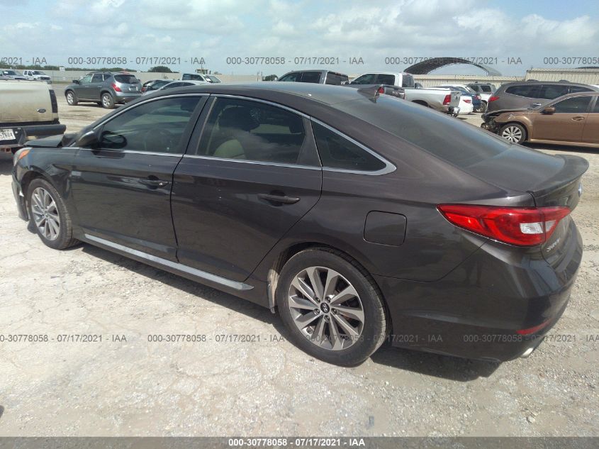 2015 HYUNDAI SONATA 2.4L SPORT 5NPE34AF7FH030907