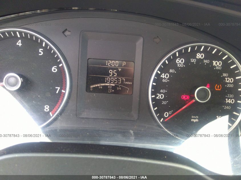 2013 VOLKSWAGEN JETTA SEDAN SE W/CONVENIENCE/SUNROOF 3VWDX7AJXDM424850