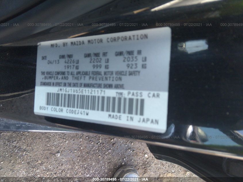 2014 MAZDA MAZDA6 I TOURING JM1GJ1V65E1121171
