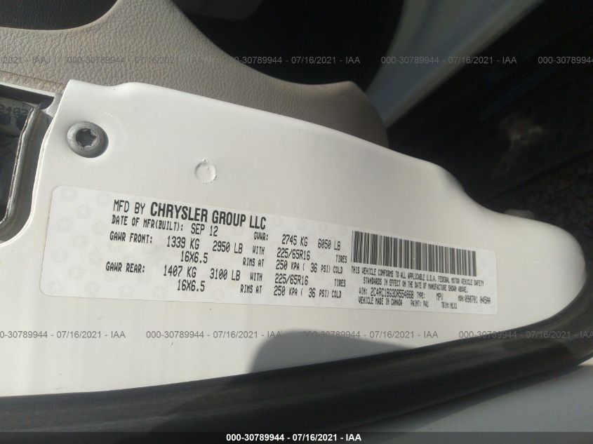 2013 CHRYSLER TOWN & COUNTRY TOURING 2C4RC1BG3DR554868
