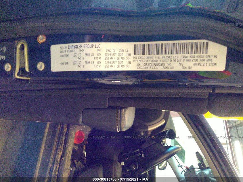 2015 JEEP CHEROKEE LATITUDE 1C4PJMCS1FW552838