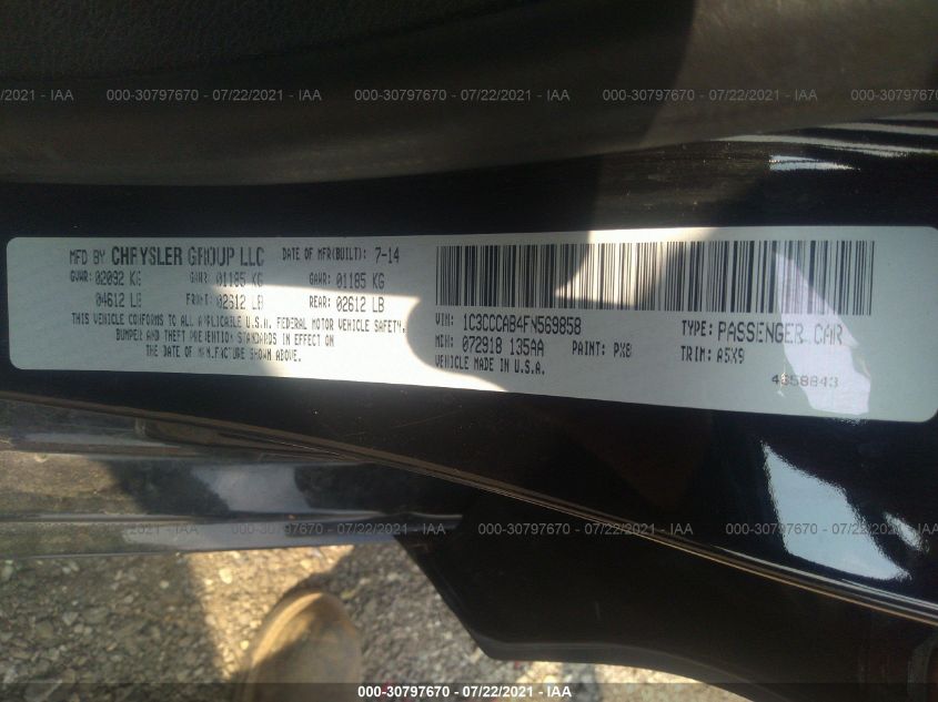 2015 CHRYSLER 200 LIMITED 1C3CCCAB4FN569858