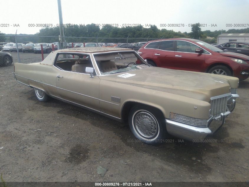 CADILLAC 2 DOOR COUPE 1970. Lot# 30809276. VIN J0178685. Photo 1