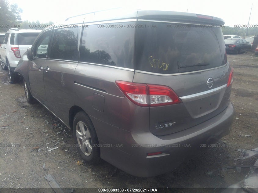 2016 NISSAN QUEST S VIN: JN8AE2KP4G9153261