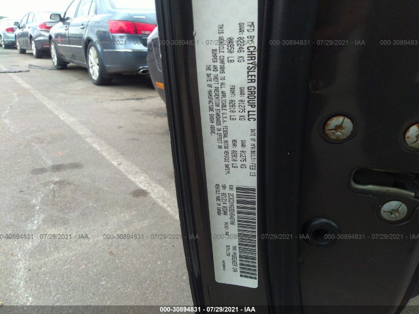 2013 DODGE CHALLENGER SXT 2C3CDYAG9DH648700