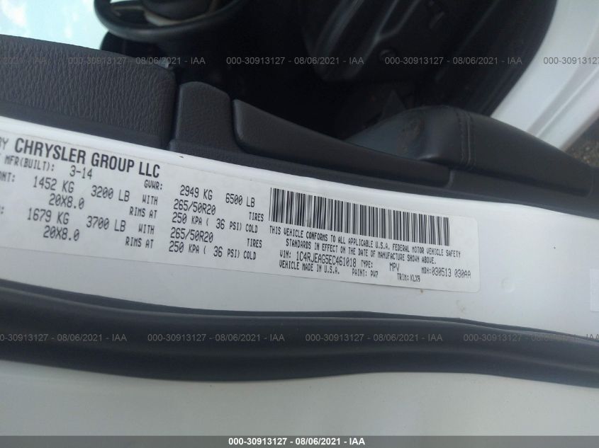 2014 JEEP GRAND CHEROKEE ALTITUDE 1C4RJEAG5EC461018