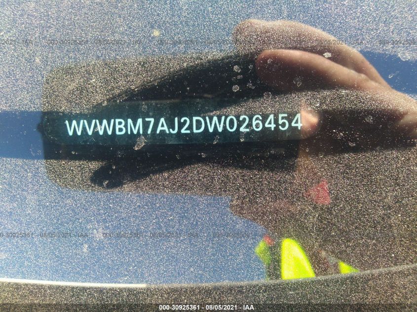 2013 VOLKSWAGEN GOLF TDI WVWBM7AJ2DW026454