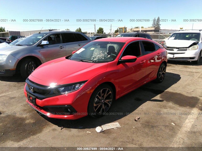 2021 HONDA CIVIC VIN: 2HGFC2F89MH523918