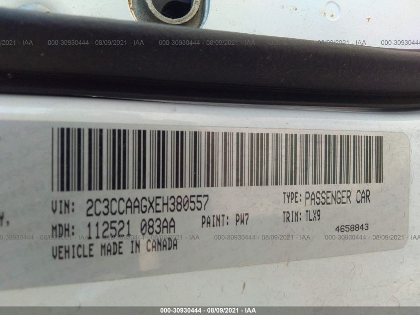 2014 CHRYSLER 300 2C3CCAAGXEH380557