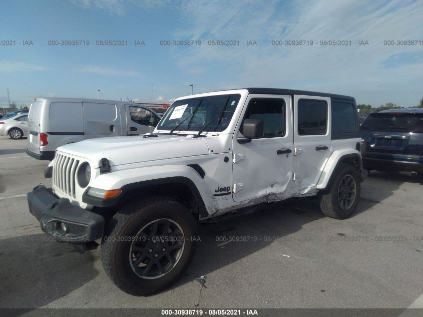 2021 JEEP WRANGLER UNLIMITED 80TH 1C4HJXDG2MW605009