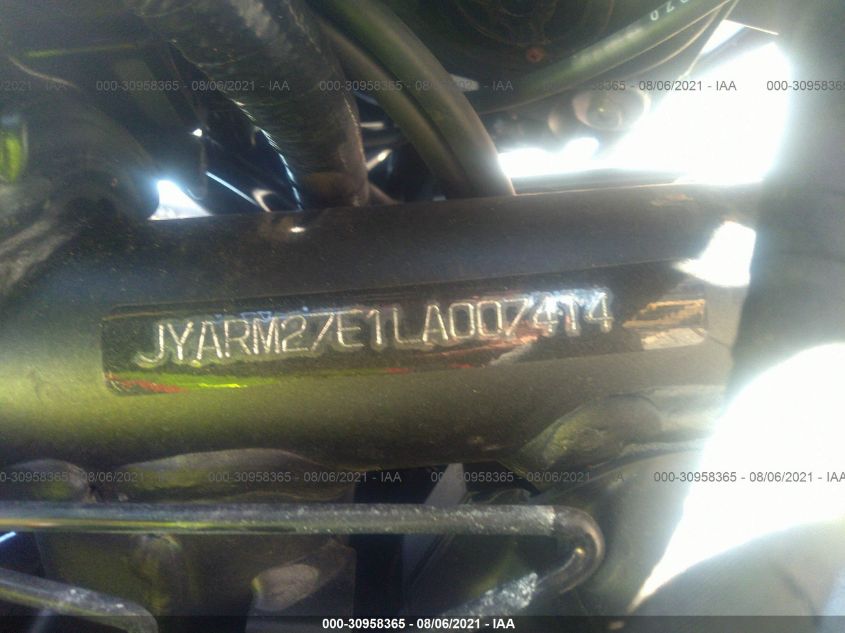 2020 YAMAHA MT07 JYARM27E1LA007414