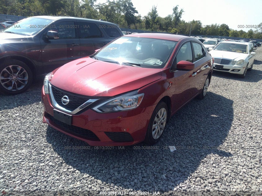 2016 NISSAN SENTRA S VIN: 3N1AB7AP5GL684577