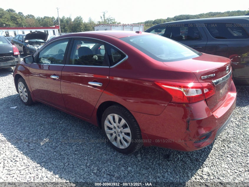 2016 NISSAN SENTRA S VIN: 3N1AB7AP5GL684577