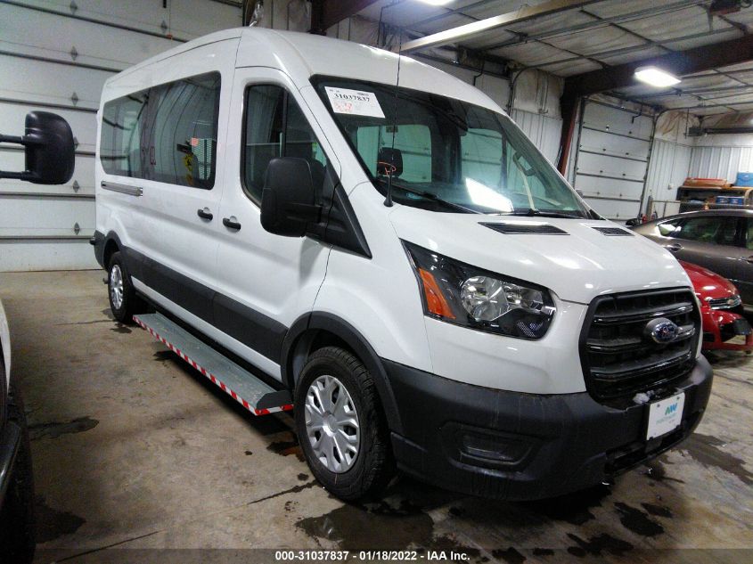 Lot #2541532841 2020 FORD TRANSIT-350 PASSENGER VAN XL salvage car