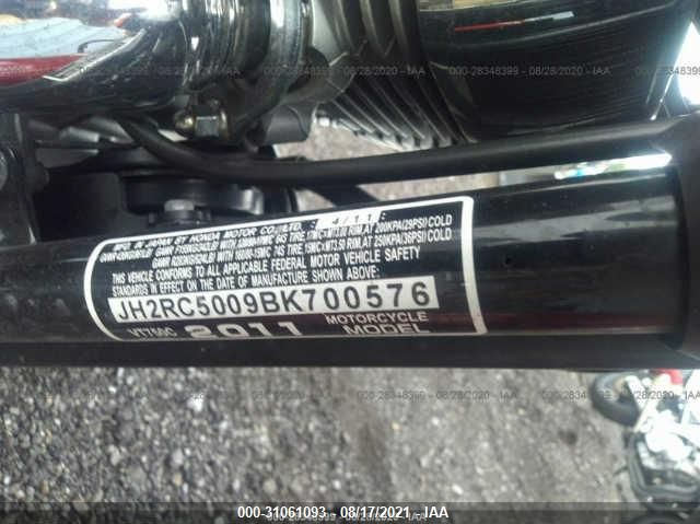 2011 HONDA VT750 C JH2RC5009BK700576