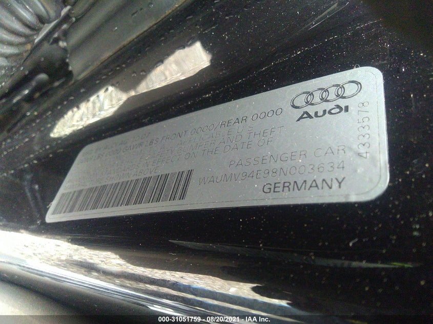 Audi A8 l 2008