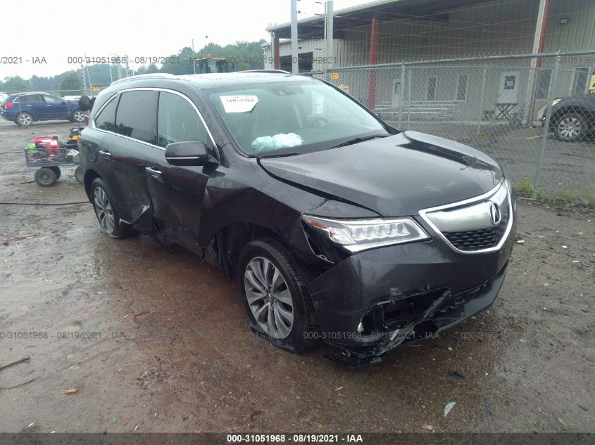 Lot #2536949513 2015 ACURA MDX TECHNOLOGY PACKAGE salvage car