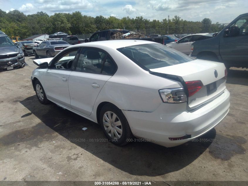 2015 VOLKSWAGEN JETTA SEDAN 2.0L S 3VW1K7AJXFM408393