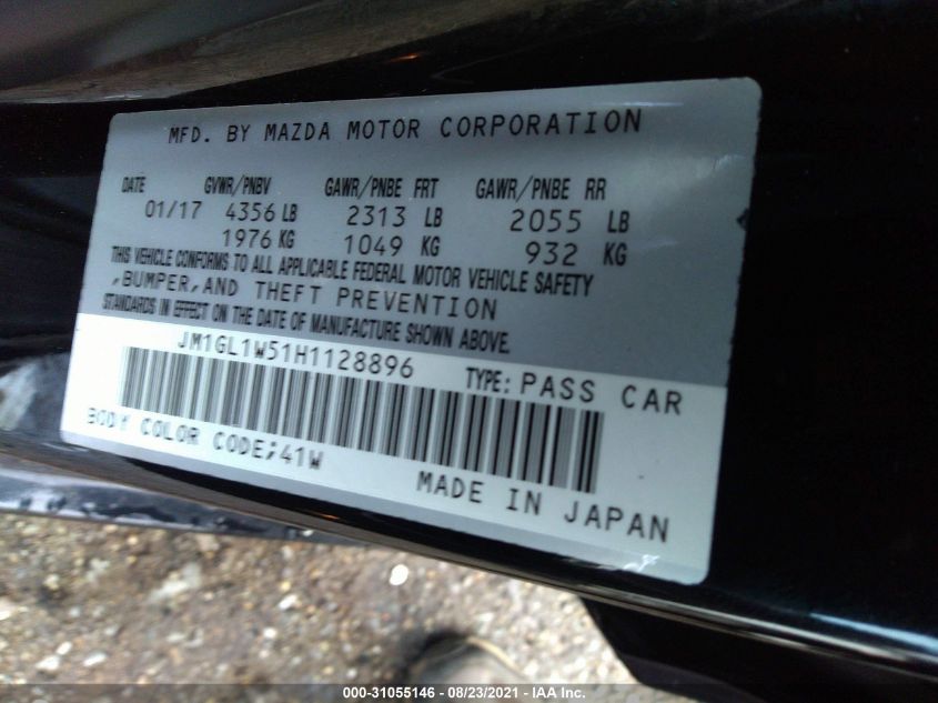 2017 MAZDA MAZDA6 GRAND TOURING JM1GL1W51H1128896