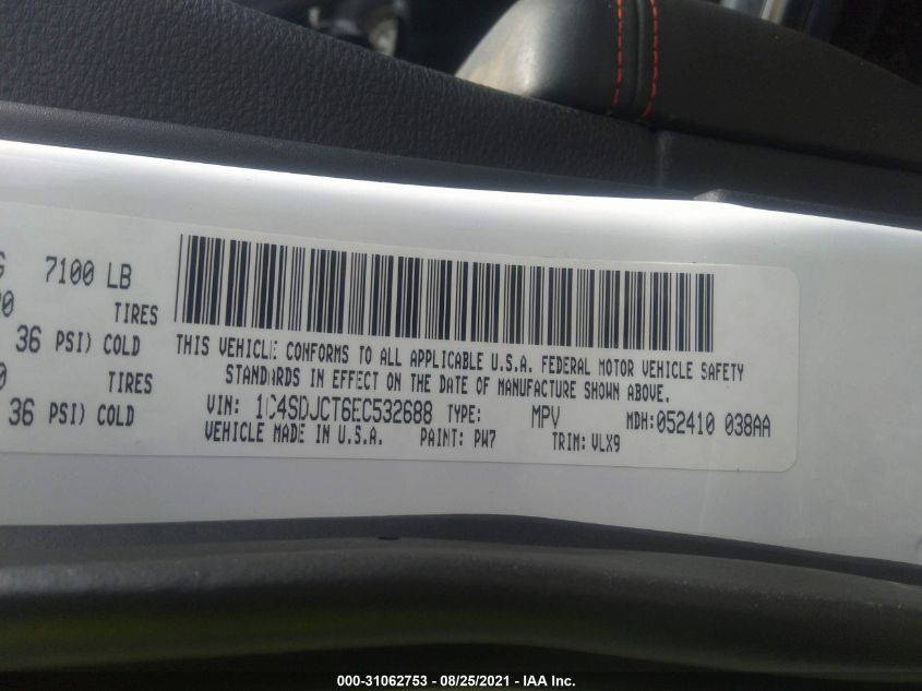 2014 DODGE DURANGO R/T 1C4SDJCT6EC532688