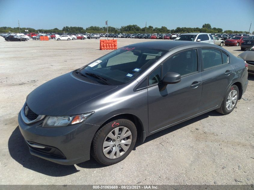2013 HONDA CIVIC SDN LX 19XFB2F58DE051486