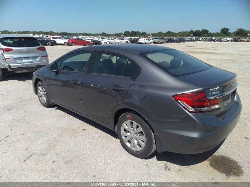 2013 HONDA CIVIC SDN LX 19XFB2F58DE051486
