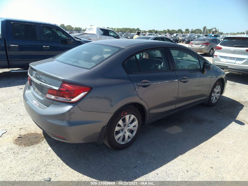 2013 HONDA CIVIC SDN LX 19XFB2F58DE051486