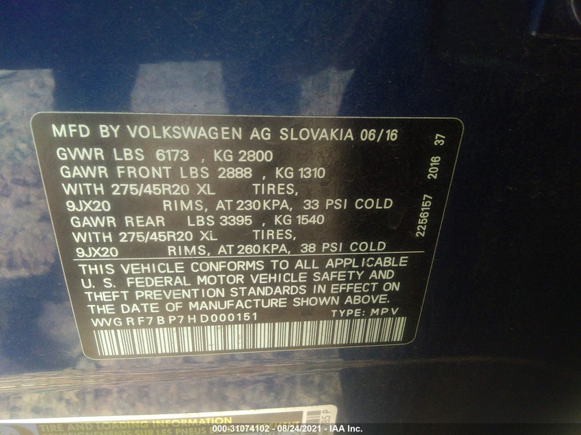 Volkswagen Touareg 2017
