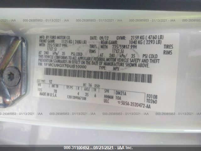 2013 FORD ESCAPE SE 1FMCU9GX7DUB10000