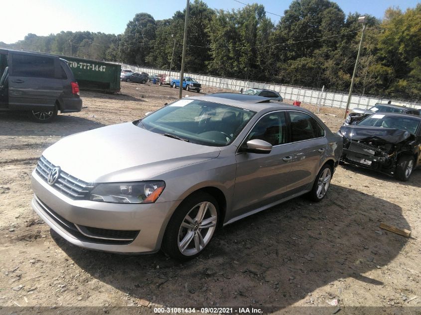2014 VOLKSWAGEN PASSAT TDI SE W/SUNROOF 1VWBN7A39EC026465
