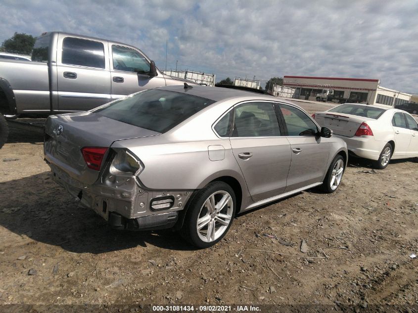 2014 VOLKSWAGEN PASSAT TDI SE W/SUNROOF 1VWBN7A39EC026465