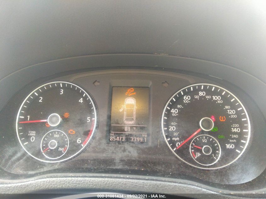 2014 VOLKSWAGEN PASSAT TDI SE W/SUNROOF 1VWBN7A39EC026465