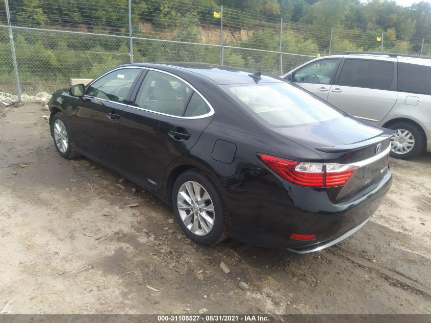 2013 LEXUS ES 300H HYBRID JTHBW1GG0D2034206