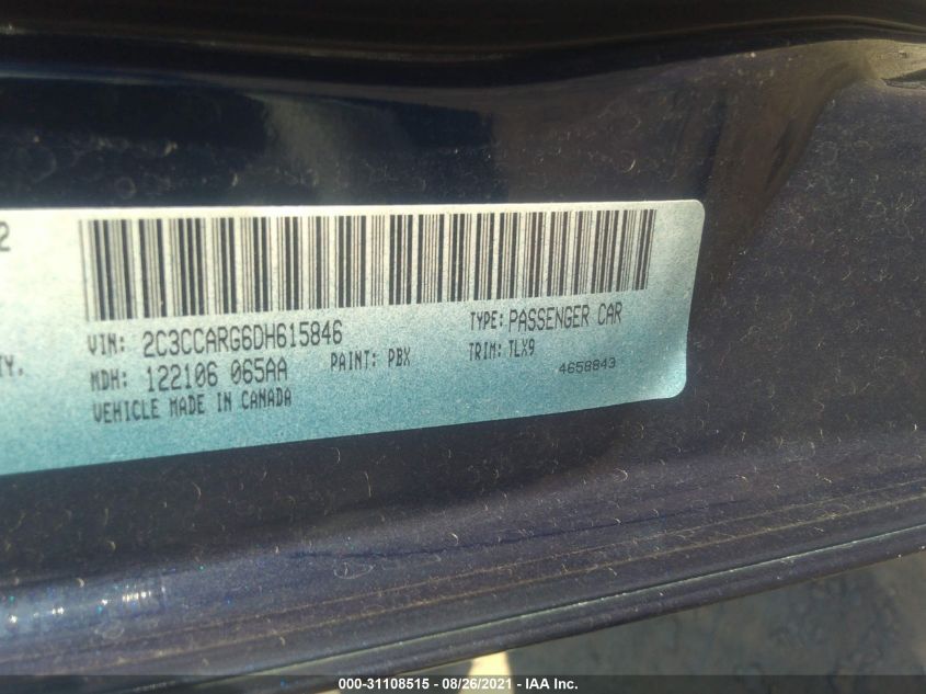 2013 CHRYSLER 300 2C3CCARG6DH615846