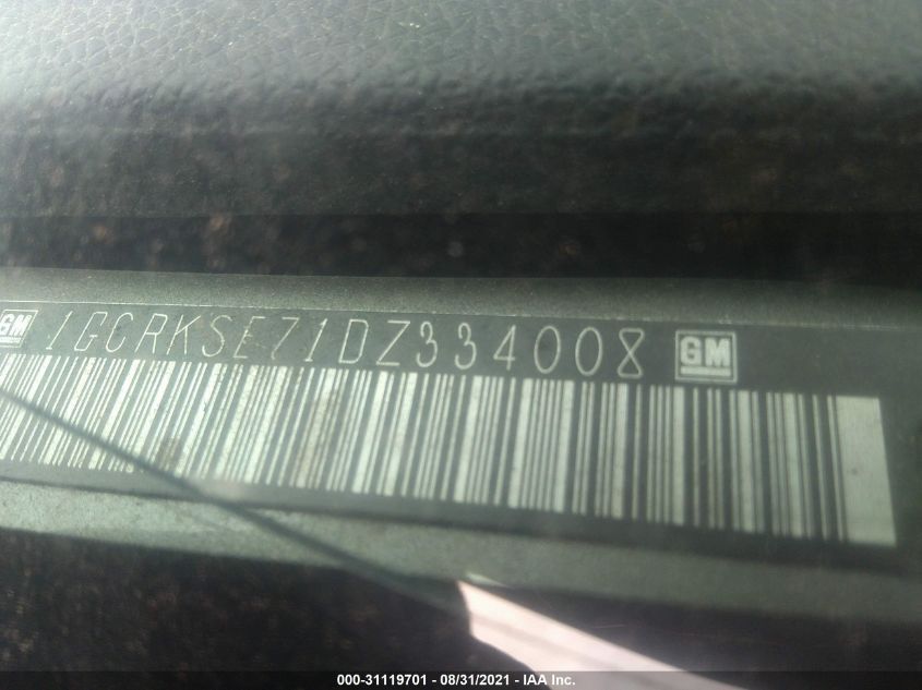 2013 CHEVROLET SILVERADO 1500 LT 1GCRKSE71DZ334008