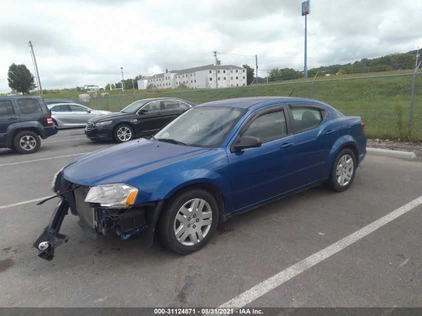 2013 DODGE AVENGER SE 1C3CDZAB6DN724889