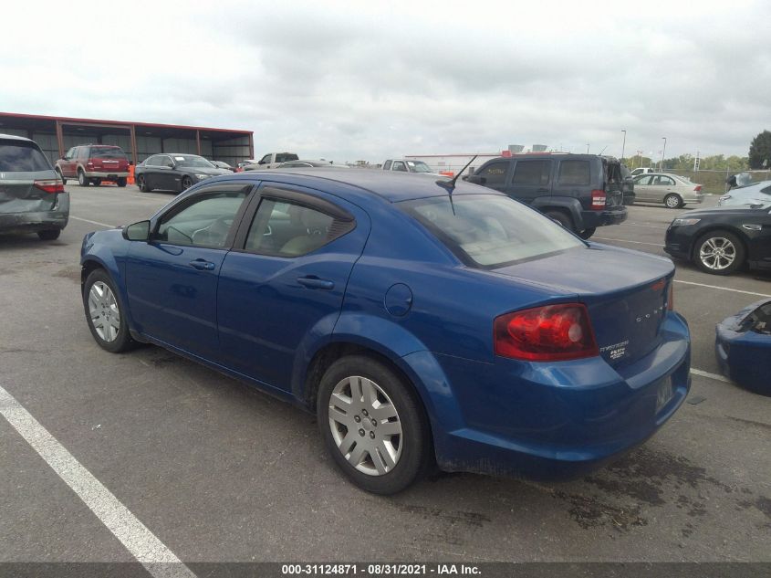 2013 DODGE AVENGER SE 1C3CDZAB6DN724889