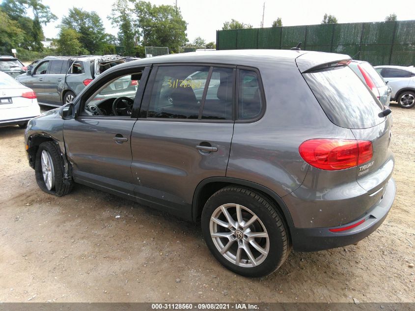 2014 VOLKSWAGEN TIGUAN S WVGBV3AX8EW577057
