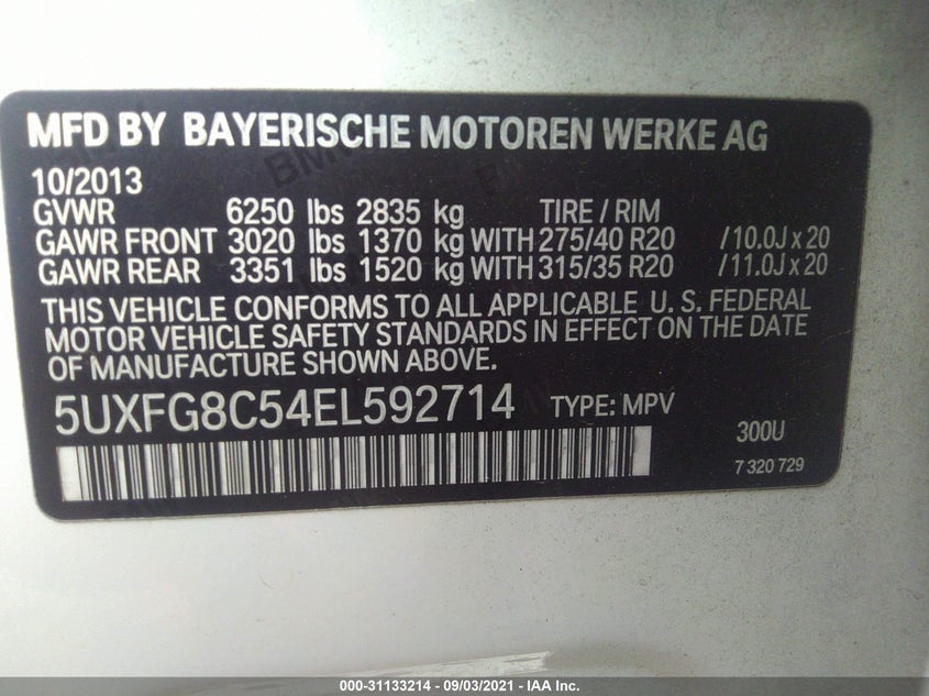BMW X6 2014