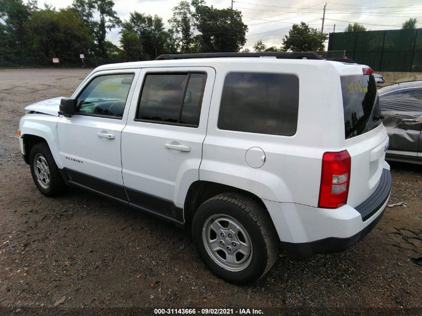 2014 JEEP PATRIOT SPORT 1C4NJPBAXED801326