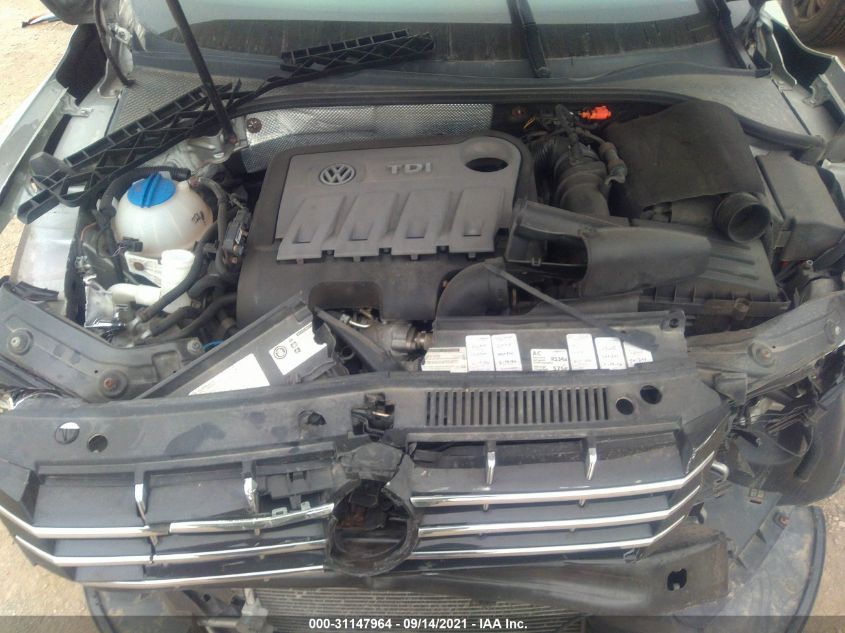 2014 VOLKSWAGEN PASSAT TDI SE W/SUNROOF 1VWBN7A35EC076585