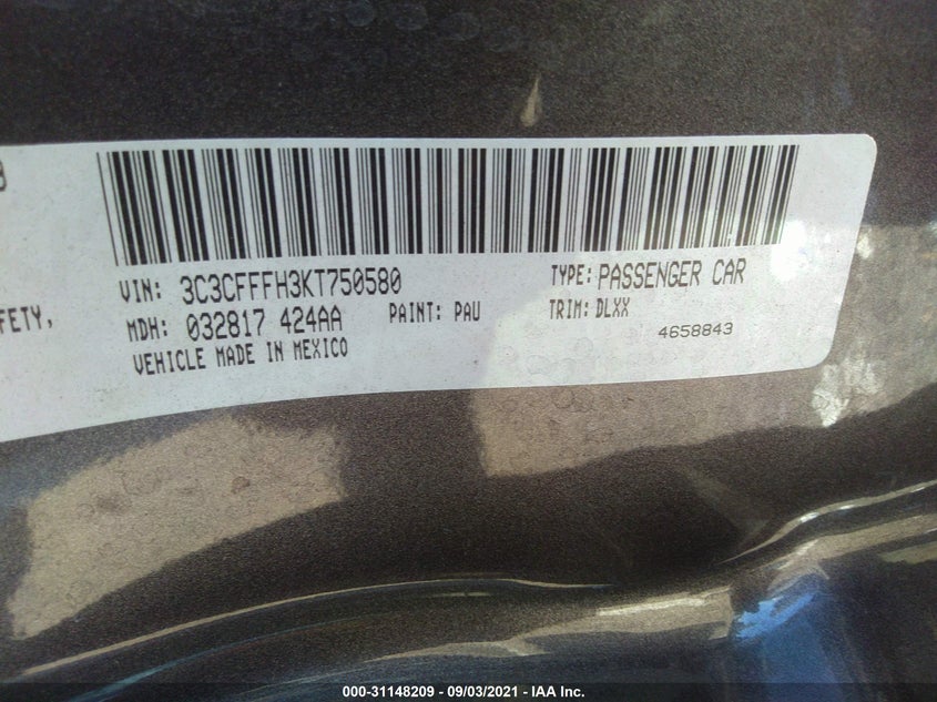Fiat 500 2019 -auction- 8