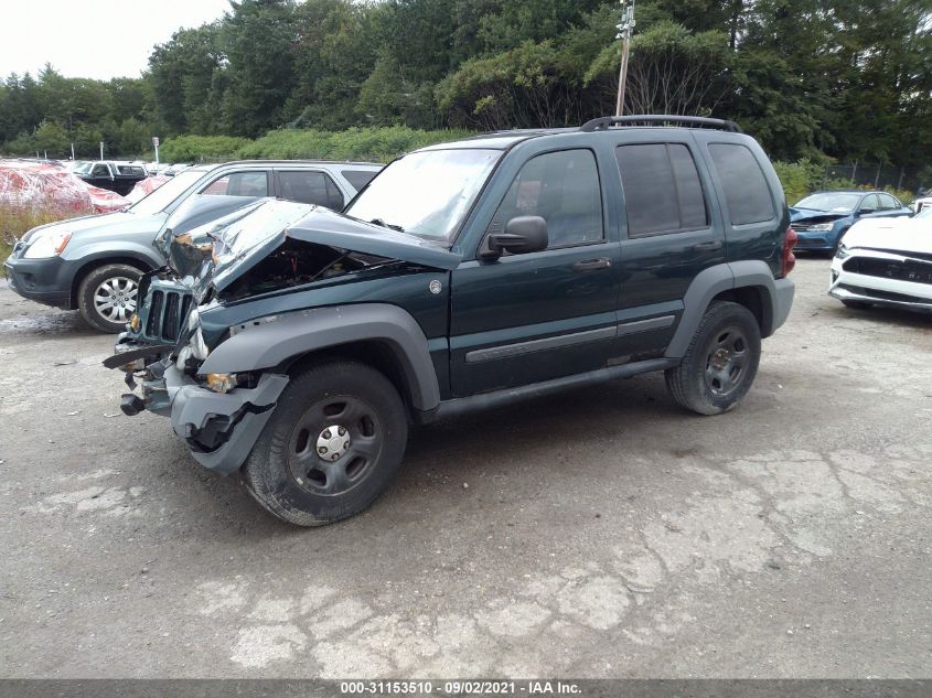 1J4GL48K15W580246 2005 JEEP LIBERTY SPORTphoto 2