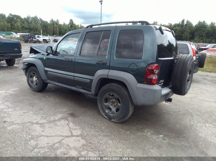 1J4GL48K15W580246 2005 JEEP LIBERTY SPORTphoto 3