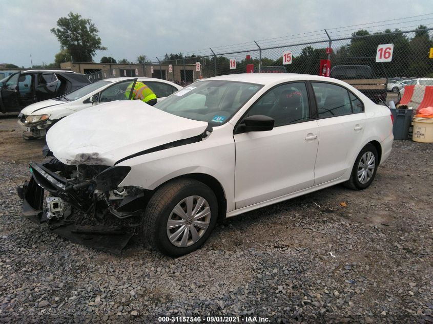 2013 VOLKSWAGEN JETTA SEDAN S 3VW2K7AJ2DM431653