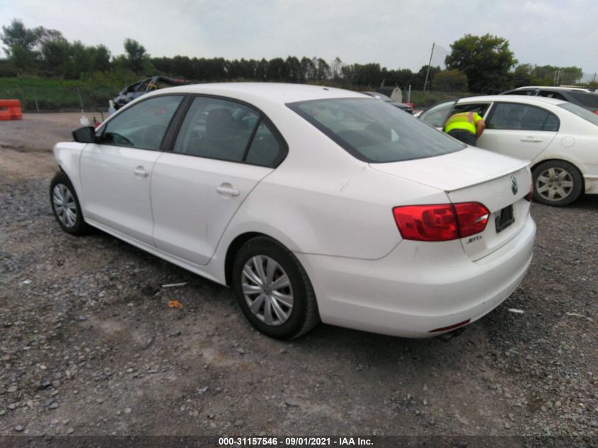 2013 VOLKSWAGEN JETTA SEDAN S 3VW2K7AJ2DM431653