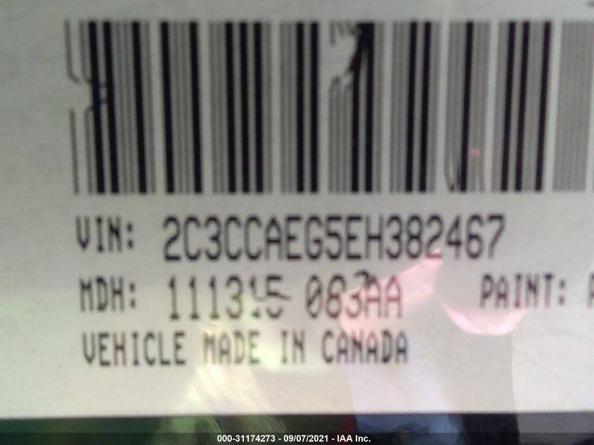 2014 CHRYSLER 300 300C 2C3CCAEG5EH382467