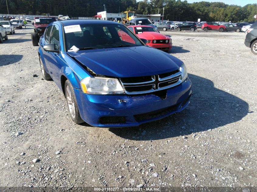 2013 DODGE AVENGER SE 1C3CDZAB7DN658367