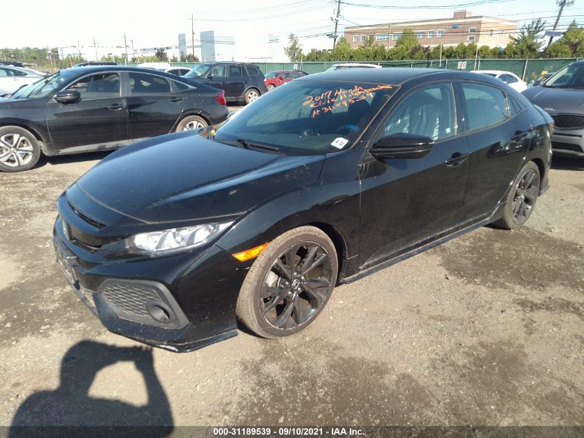 2017 HONDA CIVIC HATCHBACK SPORT SHHFK7H43HU421727