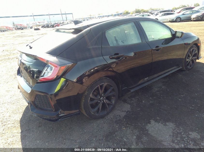 2017 HONDA CIVIC HATCHBACK SPORT SHHFK7H43HU421727